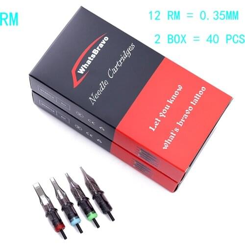 Newest 40pcs Disposable Sterilized Tattoo Cartridge Needles For Semi-Permanent Makeup Tattoo Gun Machine 5RM 7RM/9RM/11RM/13RM/1