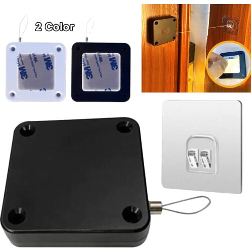 Punch-free Automatic Sensor Door Closer Spring Closing Door Zinc Alloy Adjustable Surface Mounted Automatic Door Closer Home 2