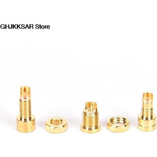 Gold Plated Copper MMCX Female Jack Solder Wire Connector PCB Mount Pin IE800 DIY Audio Plug Adapter