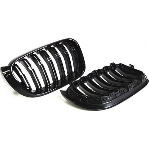 2018-2019 Dual Slats Front Kidney Grill For BMW X3 G01 X4 G02 ABS Gloss Black Racing Grills xDrive20i xDrive30i