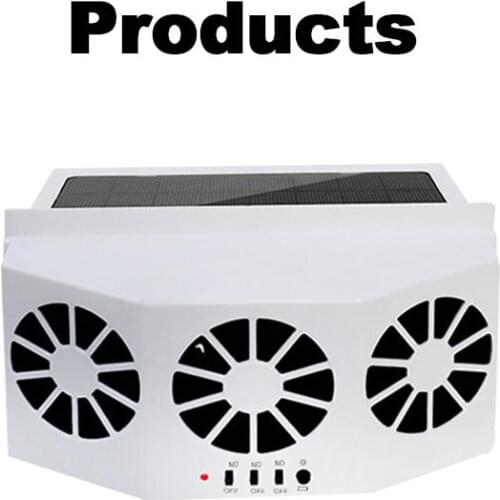 Solar Vehicle Ventilation Fan Car Gills Cooler Automatic Rechargeable Air Vent Foldable Storage Air Purifier System