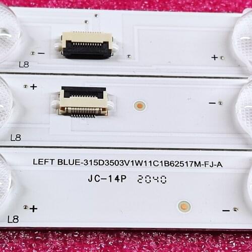 LED backlight Strip 11 lamp for Haier 32"TV LED315D11-ZC14-01(D) 02(D) 03(D) LE32B50 H32E16 LE32D8810 MTV-3222LW T320XVN02.0 (C)