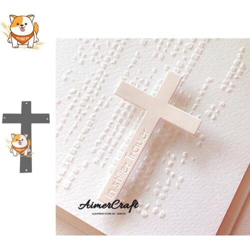 Cross Text Word Metal Cutting Dies Scrapbooking Stencil For DIY Paper Card Decorative Embossing Die Cut Craft Dies New 2019