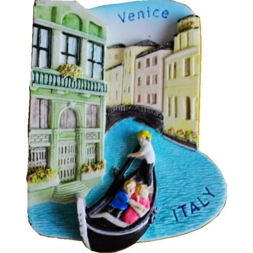 Venice, Italy Aromatherapy Cold Porcelain Hand-Painted 3D Fridge Magnets Travel Souvenirs Refrigerator Magnetic Sticker