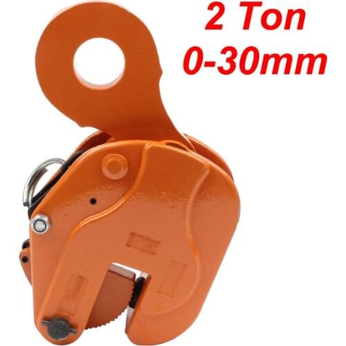 Vertical lifting heavy clamp 1T 2T 1ton 2tons vertical plate lifting clamp lifting hook hanging clamp plate clip
