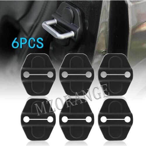 Door Lock Cover Guard Screw Protector Decoration Trim For Jeep Wrangler JL JT 2018-2022 Willys Car Accessories ABS Carbon Fiber