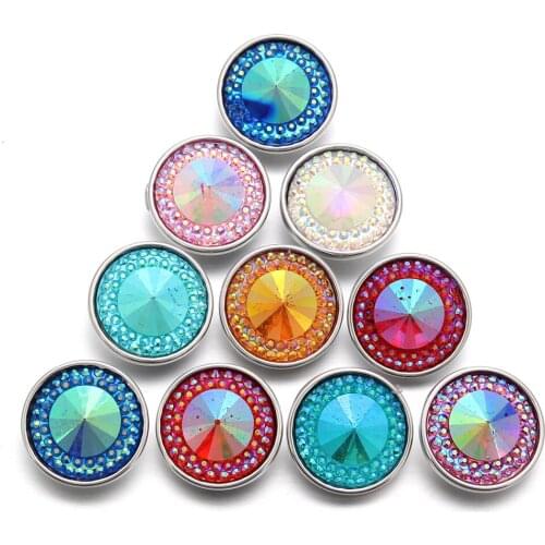 10pcs/lot Snap Button Jewelry Mixed Style Ginger Resin 18mm Snap Buttons fit Snap Bracelet Bangles