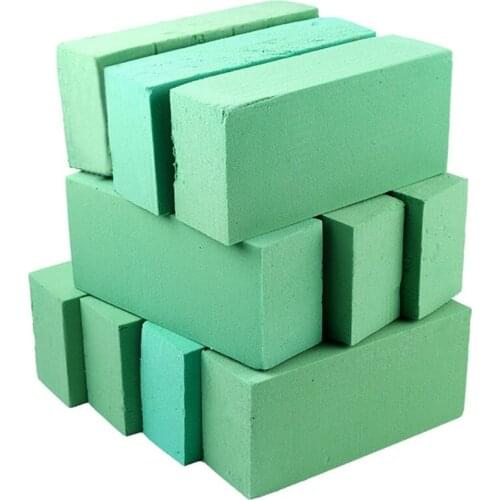 10Pcs Floral Foam Blocks, Flower Holder Flower Styrofoam Green Bricks Applied Dry or Wet for Artificial Flowers
