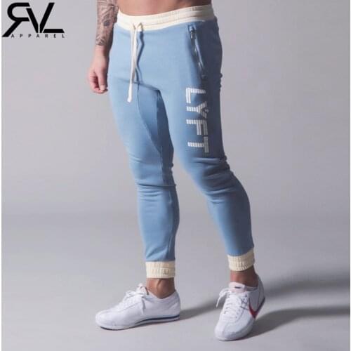 2021 JP&UK Mens Sweatpants Gym Jogging Pants Fitness Bodybuilding Joggers Workout Trousers Slim Men Casual Cotton Pencil Pants