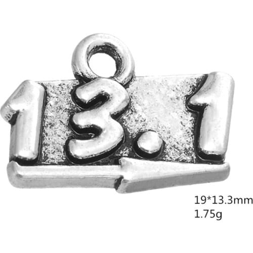 2021 NEW Half Marathon 13.1 Sports Charms Jewelry For Making charms bracelets for women