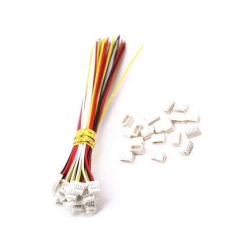 5 sets Micro JST SH 1.0mm 4-Pin Female Connector with Wire and Male Connector