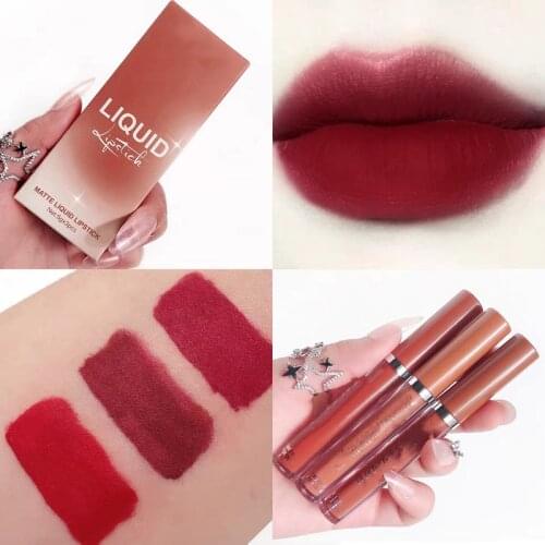 Lip Gloss Lightweight Matte Long Lasting Waterproof Lipstick Nourish Moisturizing Professional Lip Makeup Gift Set Cosmetics