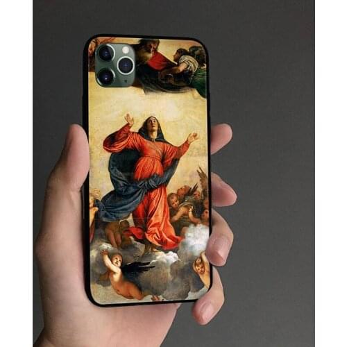 Renaissance The Assumption Of The Virgin Phone case cover For iPhone SE 6s 7 8 Plus X XR XS 11 Pro Max Samsung S10 20 Plus ultra