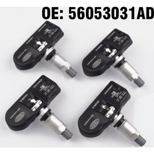 4PCS Car TPMS Tire Pressure Monitoring Sensor 433MHZ 56053031AD for for Jeep Compass 2006-2014 for Dodge Magnum Avenger