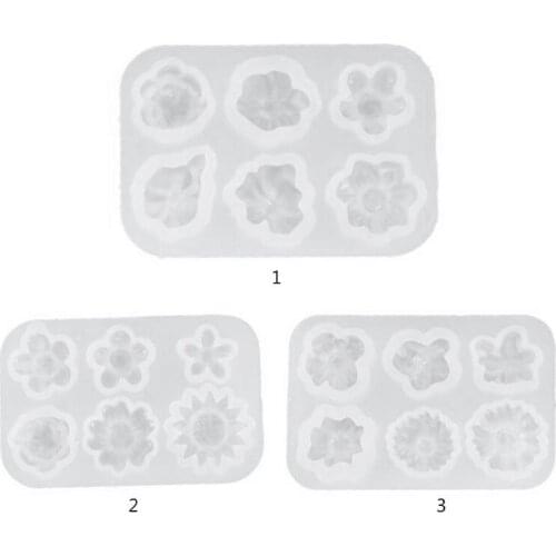 DIY Resin Crystal Epoxy Mold Small Flowers Decorations Casting Silicone Mould