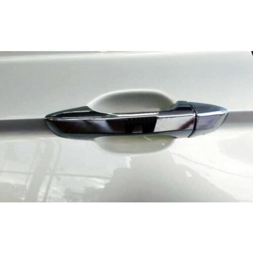 For Volkswagen VW Tiguan 2017-2018 Smart Hole Car Side Door Handle Cove Trim 8pcs Car Accessories Interior Car Decor Car Trim