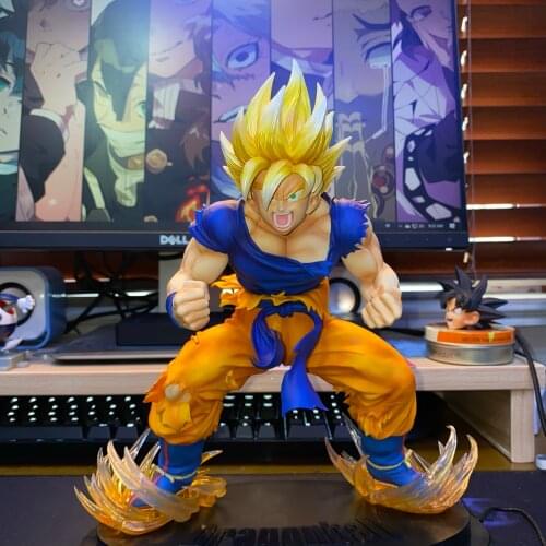Original Medicos DBZ Art SSJ Goku Action Figure Model Anime Figurals Brinquedos Anime Figurine