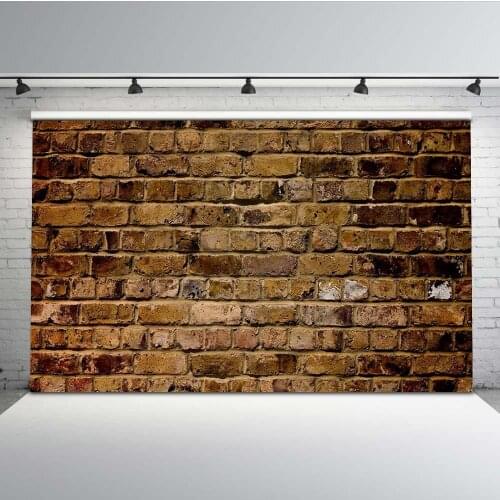 Mehofoto Retro Brick Wall Backdrop for Photography Drown Wallpaper Background for Photo Studio Props Y-492