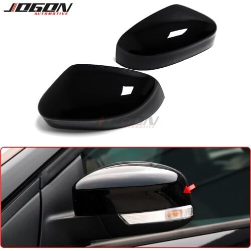 Glossy Black Side Door Rear View Rearview Mirror Caps Cover Trim For Ford Focus 2 MK2 Focus 3 MK3 3.5 2008-2018 For Mondeo MK4