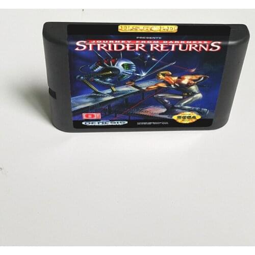 Strider Returns - 16 Bit MD Game Card for Sega Megadrive Genesis Video Game Console Cartridge