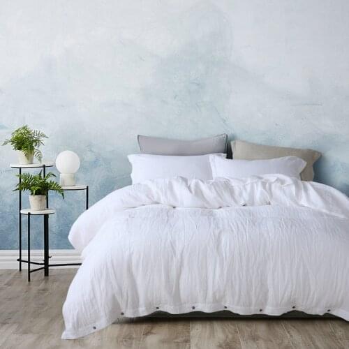 3 piece Waterwash 100% Pure Line Bedding Sets Linen duvet cover sets