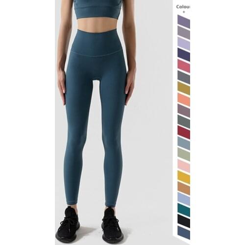No Front Seam High Waist Naked Feeling Yoga Pants Sport Leggings Buttery Soft Women Fitness Running Elasticity Gym Leggings