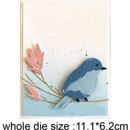 Metal cutting dies bird sit branch cut die mold decoration Scrapbook paper craft knife mould blade punch stencils dies