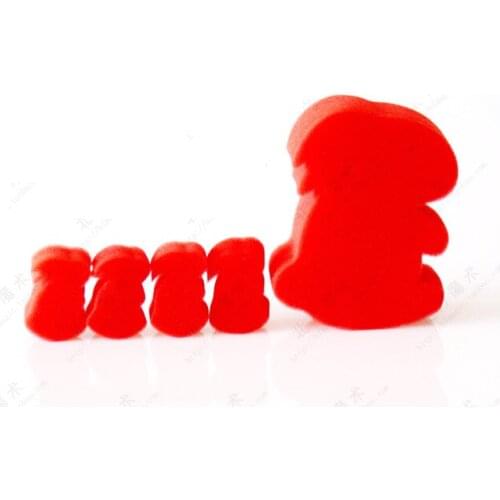 Wholesale 100 Sets ( 5 Pcs/Set ) Funny Magic Sponge Rabbit Magic Tricks Prop Children Education Toys Close-Up Magic Toys