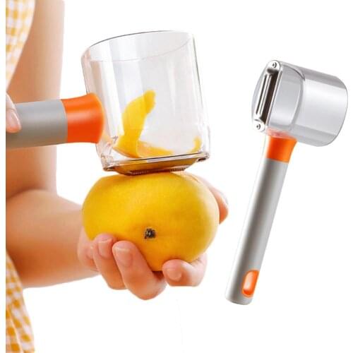 Stainless Steel Peeler Fruit Peel Storage Box Fruit Vegetable Peeler Tools For Carrots Potatoes Peeling Kitchen Accessories 2021