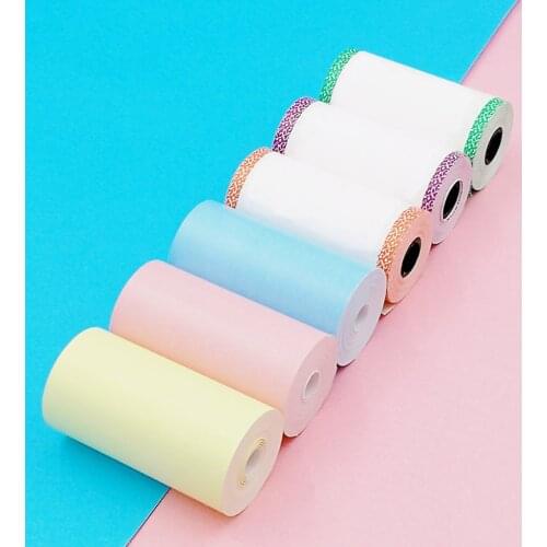 Printer Appliance Printable Sticker Paper Roll Thermal Paper For Peripage A6 Pocket P1 / P2 With 57 * 30mm