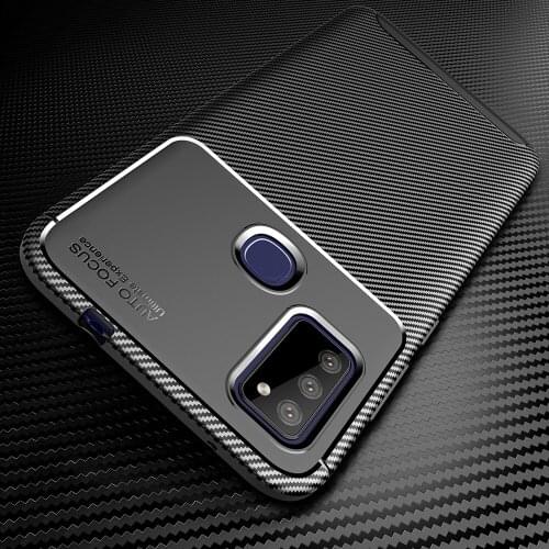 M51 Shockproof Carbon Case for Samsung Galaxy M51 Case Silicone TPU Cover for Samsung Galaxy M 51 Phone Case Soft Back Cover
