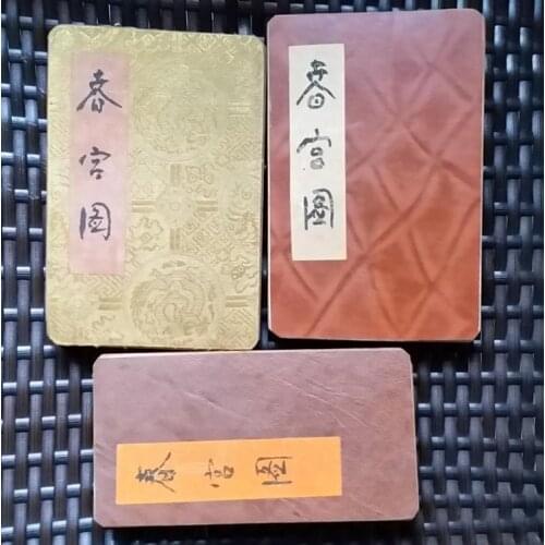 RARE antique FINE CHINA OLD FOLD PAINTING ALBUM ANTIQUE FOLK TRADITIONAL COUPLES BOOK