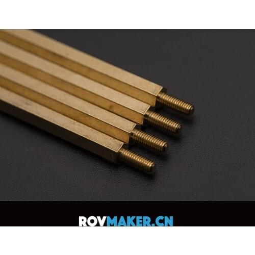 ROVMAKER 4Pcs M3 Extra Long Copper Column Pillar In Sealed Cabin For ROV Sealed Cabin Structure Remote Operated Vehicle