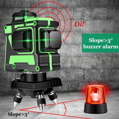 12 Lines 3D Green Laser Level Self-Leveling 360 Degre Horizontal And Vertical Cross Lines Green Laser Line