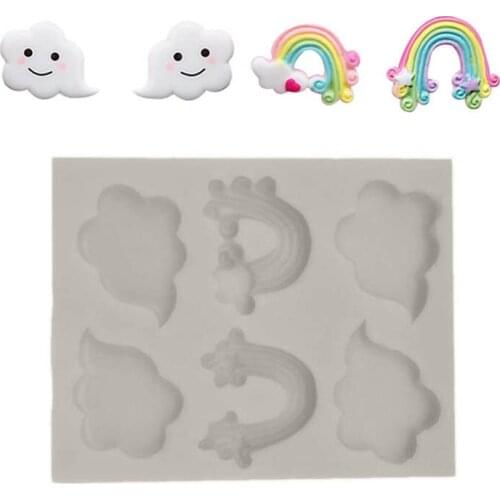 Silicone Mold 3D Clouds Fondant Mold Cake Decorating Tools Sugar Craft Chocolate Gumpaste Mold