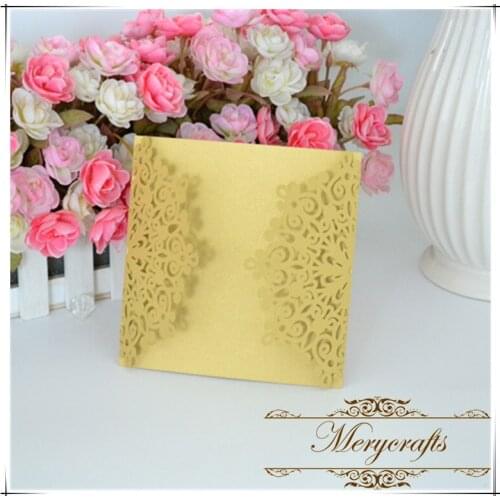 Wedding invitations paper crafts new design from Mery laser cut muslim wedding cards