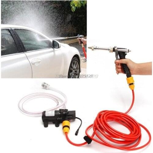 High Pressure Water Pump 100W 160PSI 12V Car Washer Cleaner Pump Sprayer Tool Car Wash Kit Whosale&DropShip