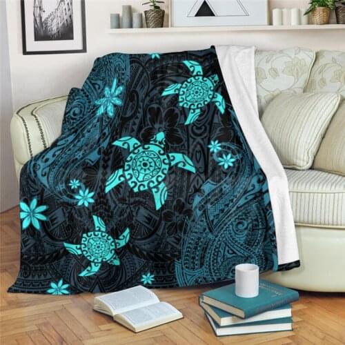 Premium Three Turtles 3D All Over Printed Blanket Adults/kids Fleece Blanket Sherpa Blanket 02