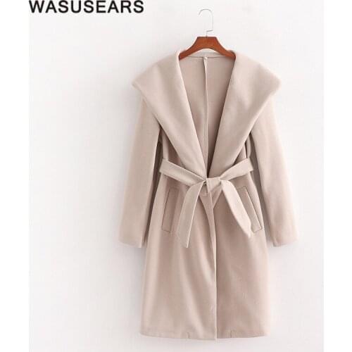 Wasusears Women's Coats With A Belt