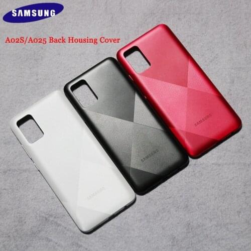 100% Original Samsung A02S A025 Back Battery Cover Housing Plastic Door Rear Replacement Case For Galaxy a02s Repair Parts 6.5"