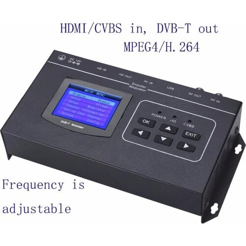 1080P HDMI/CVBS to DVB-T encoder modulator Digital TV Headend QAM RF Modulator dvb-t digital modulator DM-02TH DVB-TCOFDM