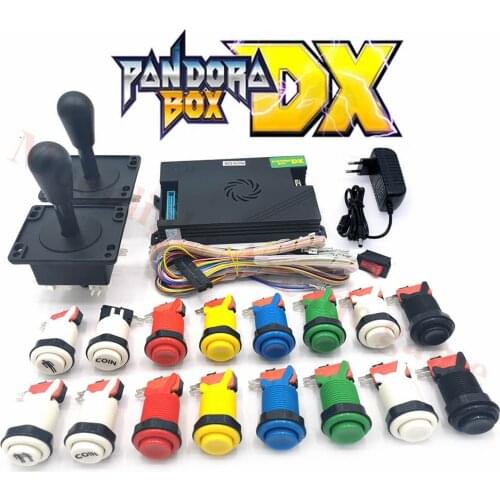 2 Player Original Pandora DX 3000 in 1 arcade video game console Kit with 4/8WAY American style joystick&happ style push buttons