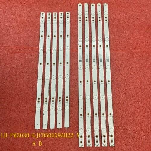 5set=50pcs LED backlight strip for PHI LE50U7970 50PUG6102/78 50PUF6102 LB-PM3030-GJCD505X9AH22-Y A B