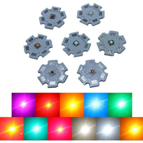 1w 3w LED XPE 3535 high power chip bead red green blue pink white warm yellow cyan 520 620 660nm 6000k free shipping 50pcs