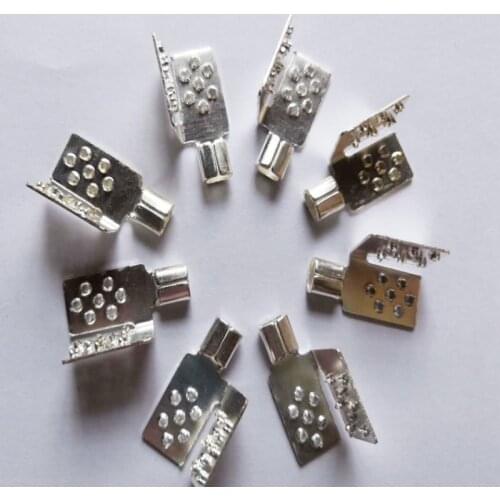 50Pcs/Pack brass and silver plated clips/terminals/excellent electrical conductivity for electrothermal film connection Q-229