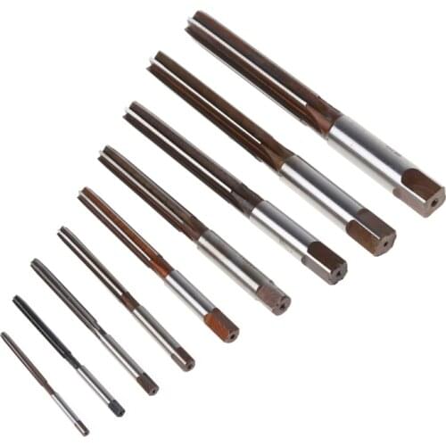9pcs 3mm-16mm H8 Chucking Cutter Straight Shank HSS Machine Hand Reamers