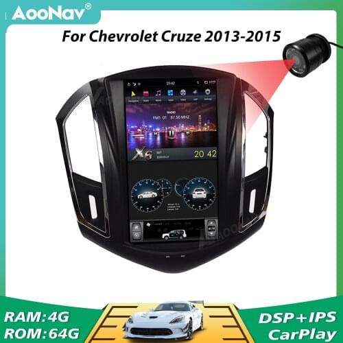 Car Radio 2 Din GPS Tesla Style Vertical screen For Chevrolet Cruze 2013 2014 2015 DSP Head Unit Autoradio Multimedia Player