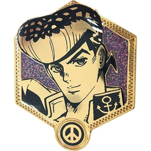Bizarre Adventure badge brooch