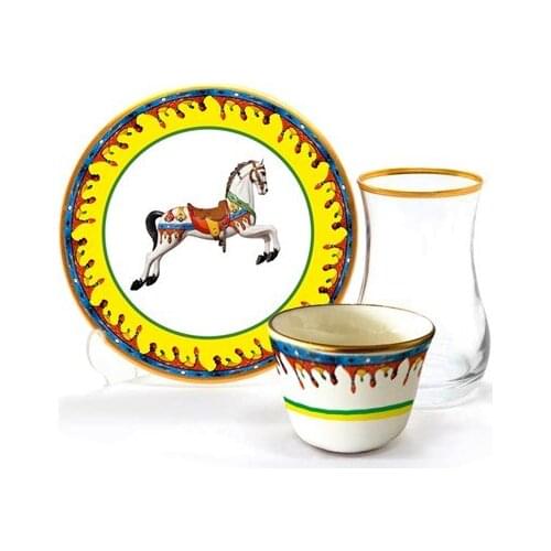 Drop Efe Tea & Arabian Coffee Cup Set 18 Pieces Carousel