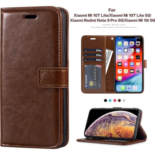 PU Leather Case For Xiaomi Mi 10T Lite 5G Mi 10i 5G Photo Frame Case Wallet Cover For Xiaomi Redmi Note 9 Pro 5G Business Case